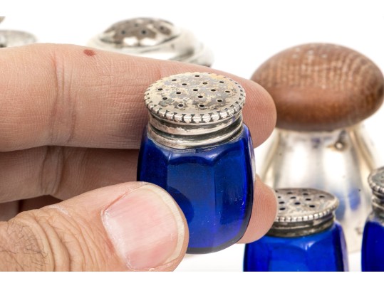 Collection Of 16 Salt And Pepper Casters, Some Sterling