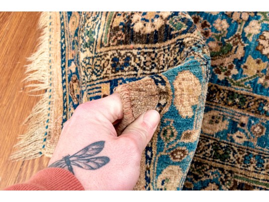 Antique Persian Hand-Knotted Wool Carpet, 11'-10