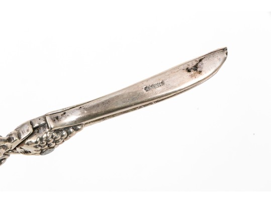 American Sterling Silver Grape Shears, 3.08 Ozt. 