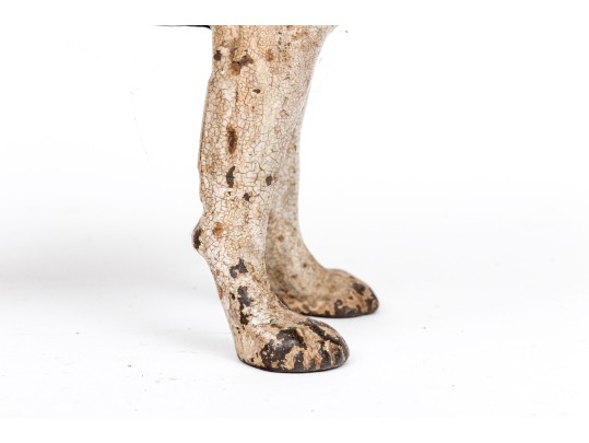 Antique Cast Iron Hand-painted Boston Terrier Doorstop