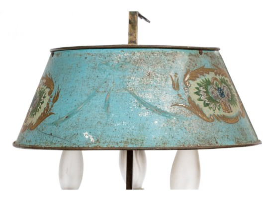 Antique Tole Bouillotte Lamp