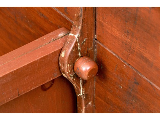 Antique American Painted Hutch Table