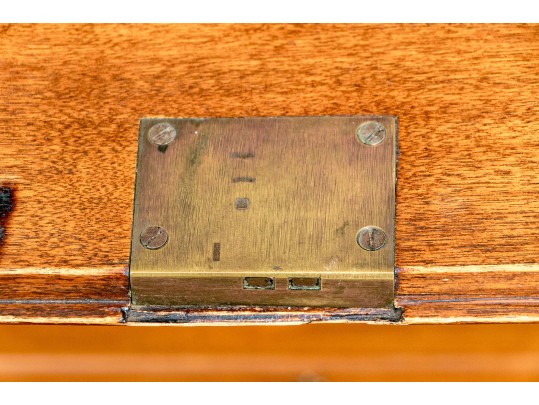 American New England Chippendale Light Mahogany Slant Front Desk, Ca. 1780-1800