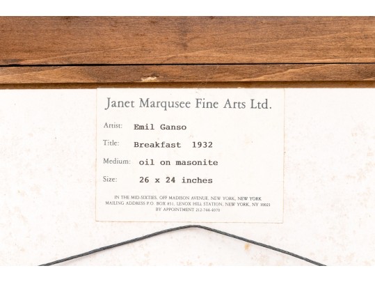 Emil Ganso (German-American, 1895-1941) 