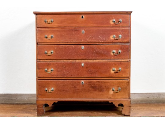 Classic New England Federal Pine Blanket Chest, Ca. 1790-1820 