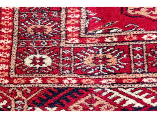 Hand-knotted Wool Bokhara Runner Carpet, 10'-1 X 2'-7