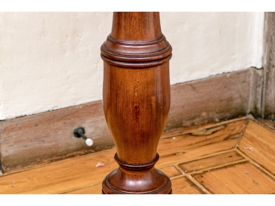 Connecticut Federal Cherry Tilt Top Spider Leg Candle Stand, Ca. 1790-1810