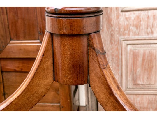 Connecticut Federal Cherry Tilt Top Spider Leg Candle Stand, Ca. 1790-1810