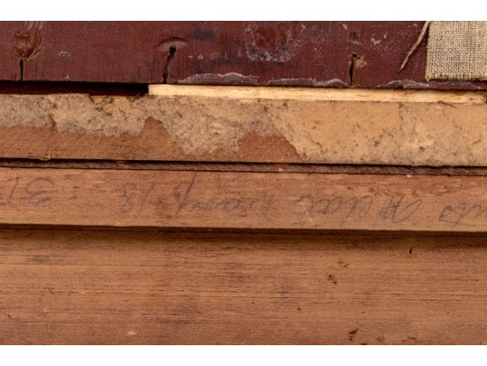 Antique Oil On Panel, Portrait Of A Woman