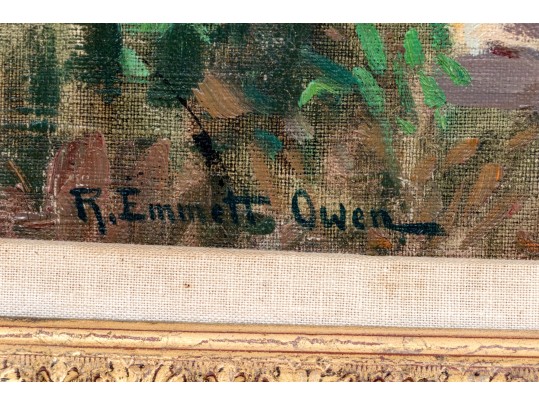 Robert Emmett Owen (American, 1878-1957), Landscape With House And Trees Oil On Canvas