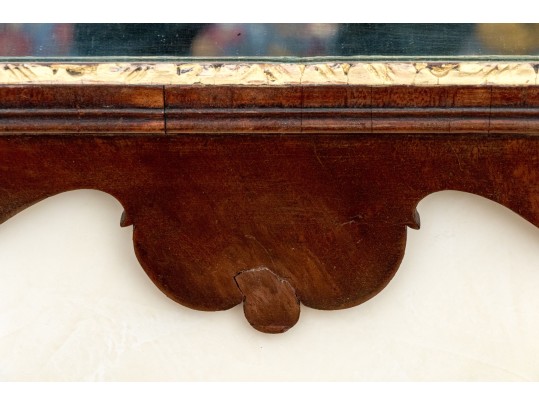American Chippendale Mahogany Looking Glass, Ca. 1770-90