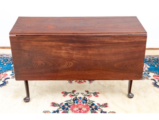American Queen Anne Mahogany Drop Leaf Table, Ca. 1750-70