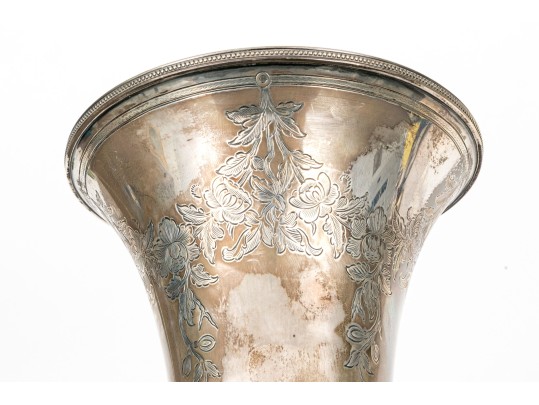Gorham Sterling Silver Footed Beaker Vase, 19.91 Ozt. 
