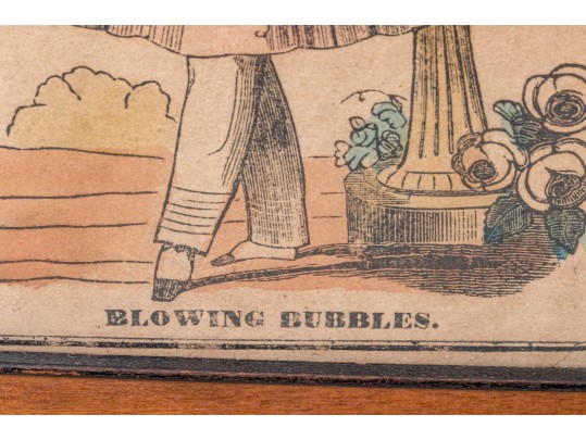 Set Of Two Antique Hand-colored Engraved Prints