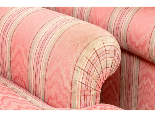 Pair Of Upholstered Down Blend Club Chairs