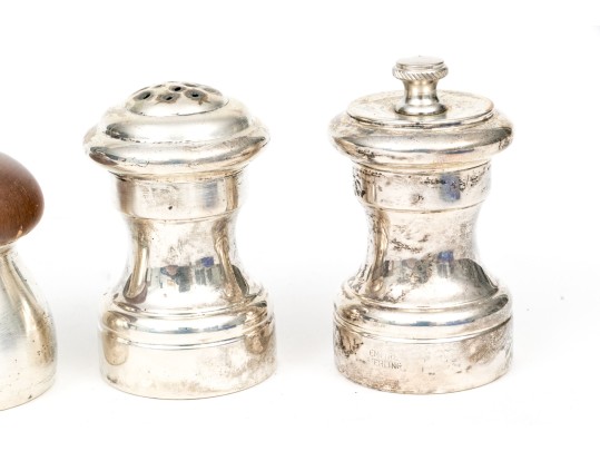 Collection Of 16 Salt And Pepper Casters, Some Sterling