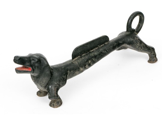 Cast Iron Dachshund Boot Scraper