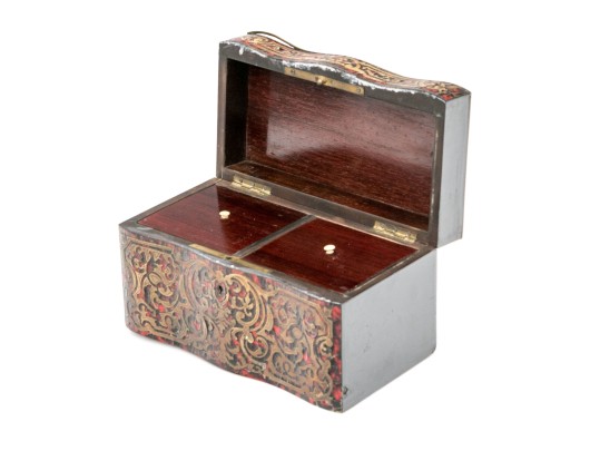 A Fine Louis XVI Boulle Work Tea Caddy, Ca. 1775-1795