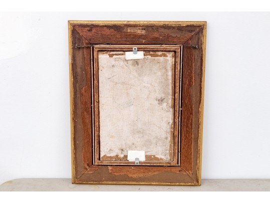 Robert Vonnoh (American, 1858-1933) Oil On Board, Landscape With Trees And Cottages