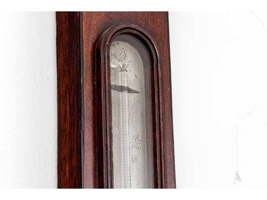 19th Century Mahogany Wheel Barometer By L. Barnasconi Of Bath