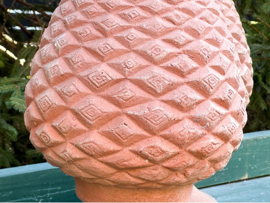 Three Terracotta Finials