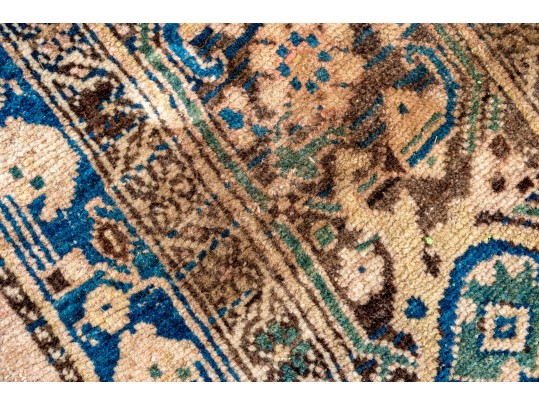 Antique Persian Hand-Knotted Wool Carpet, 11'-10