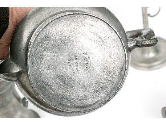 Twenty Pieces Of 19th And 20th C. Pewter