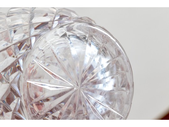 Waterford Lidded Decanter With Four Goblets