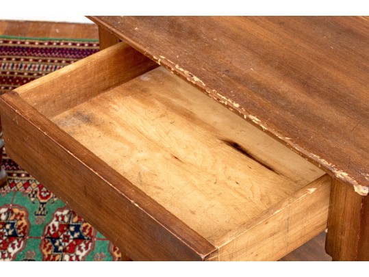 Handsome Pair Of Antique Sheridan Style Side Tables