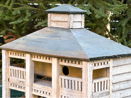 Vintage Hand-Painted Birdhouse