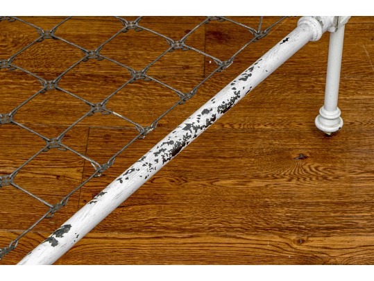 Antique Cast Iron And Brass Bed Frame #2