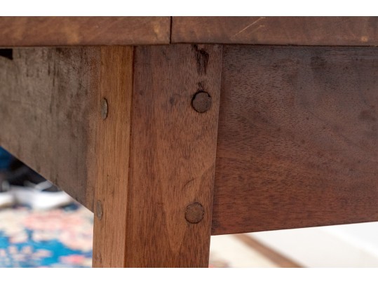 American Late Federal Mahogany Farmhouse Drop Leaf Table, Ca. 1810-30