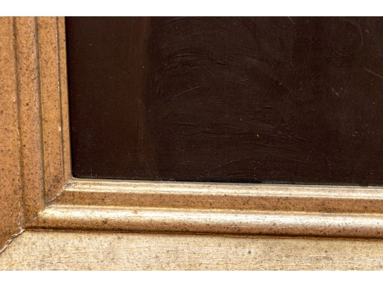 Antique Oil On Panel, Portrait Of A Man