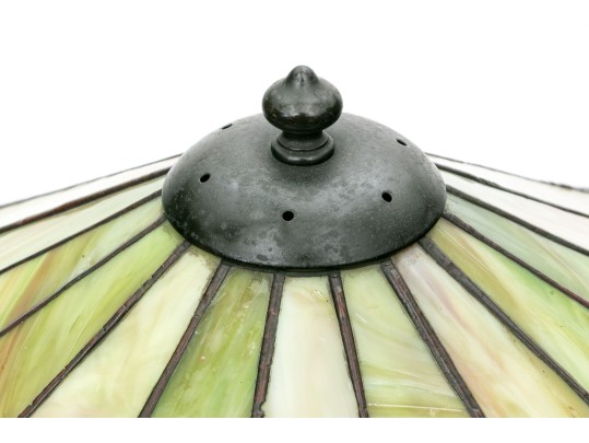 Arts And Crafts Leaded Glass Table Lamp, Ca. 1910-20