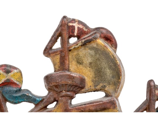 Antique Cast Iron Clipper Ship Doorstop