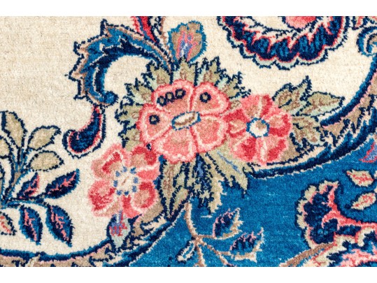 A Fine Persian Hand-Knotted Wool Open Field Kerman Carpet, 13'-9 X 10'-7, Ca. 1940 Or Earlier