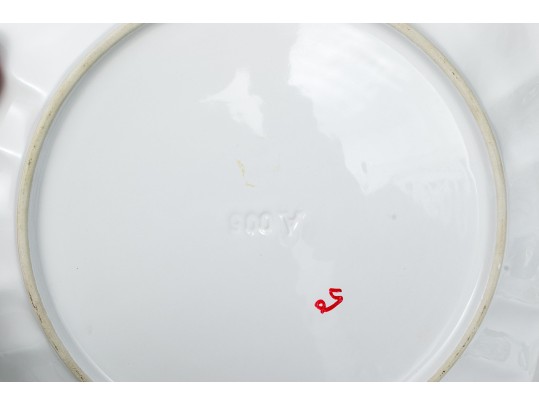 Two Gorgeous Hand Painted Majolica Ceramic Serving Plates