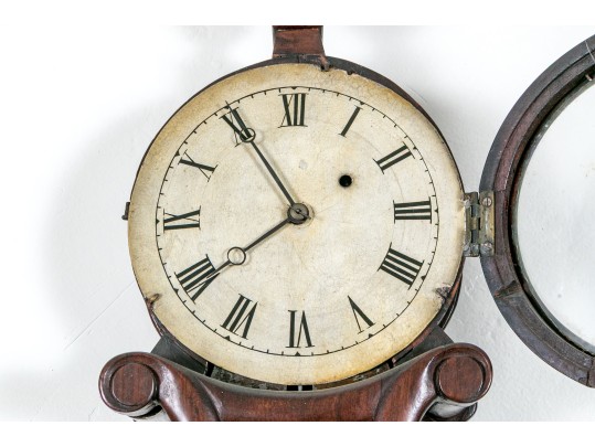 American Late Federal Lyre Clock, Probably Boston, Ca. 1825-35