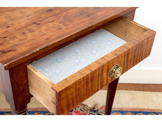 American Sheridan Single Drawer Work Stand, Ca. 1820-40