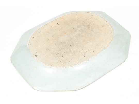 19th C. Chinese Blue And White Canton Pattern Porcelain Platter