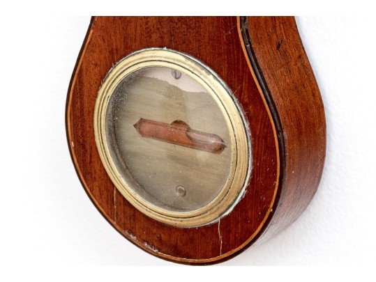 19th Century Mahogany Wheel Barometer