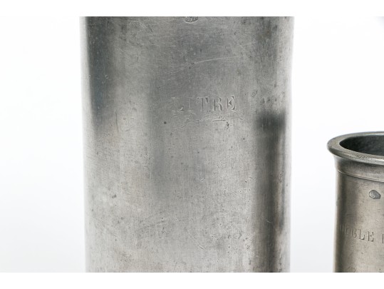 Three Pewter Measuring Tankards