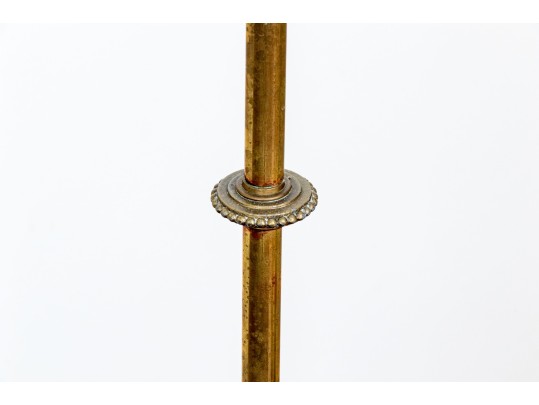 Antique Rembrandt Floor Lamp With Emeraldite Shade, Ca. 1920-30