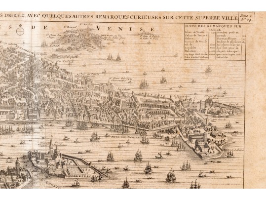 Chatelain Henri, 1684-1743, Plan De Venice (Italy) Ca. 1719-20