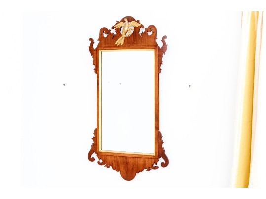 Chippendale Looking Glass With Phoenix, 18th Century