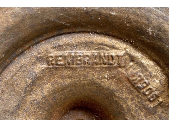 Antique Rembrandt Floor Lamp With Emeraldite Shade, Ca. 1920-30