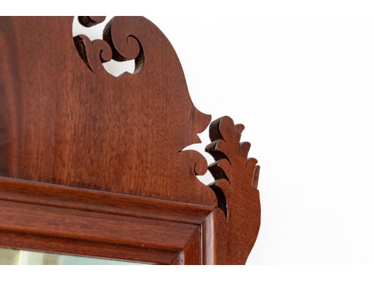 Antique American Mahogany Chippendale Looking Glass, 19th Century