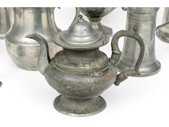 Twenty Pieces Of 19th And 20th C. Pewter