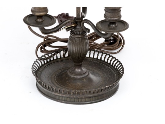 Antique Tole Bouillotte Lamp