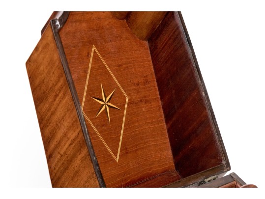 Two Antique Mahogany Knife Boxes